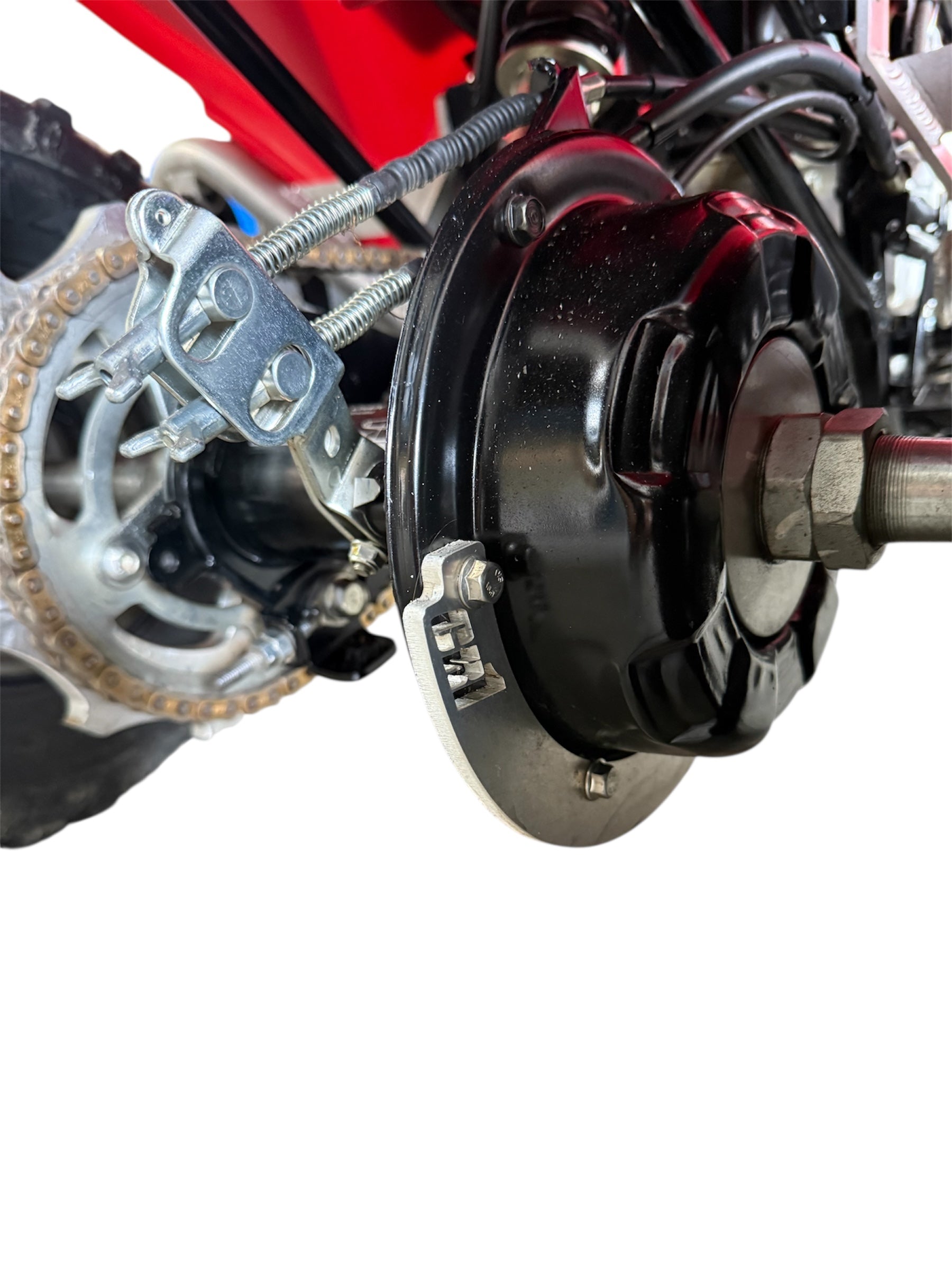 HONDA TRX90 SPORTRAX 90 REAR DRUM BRAKE GUARD