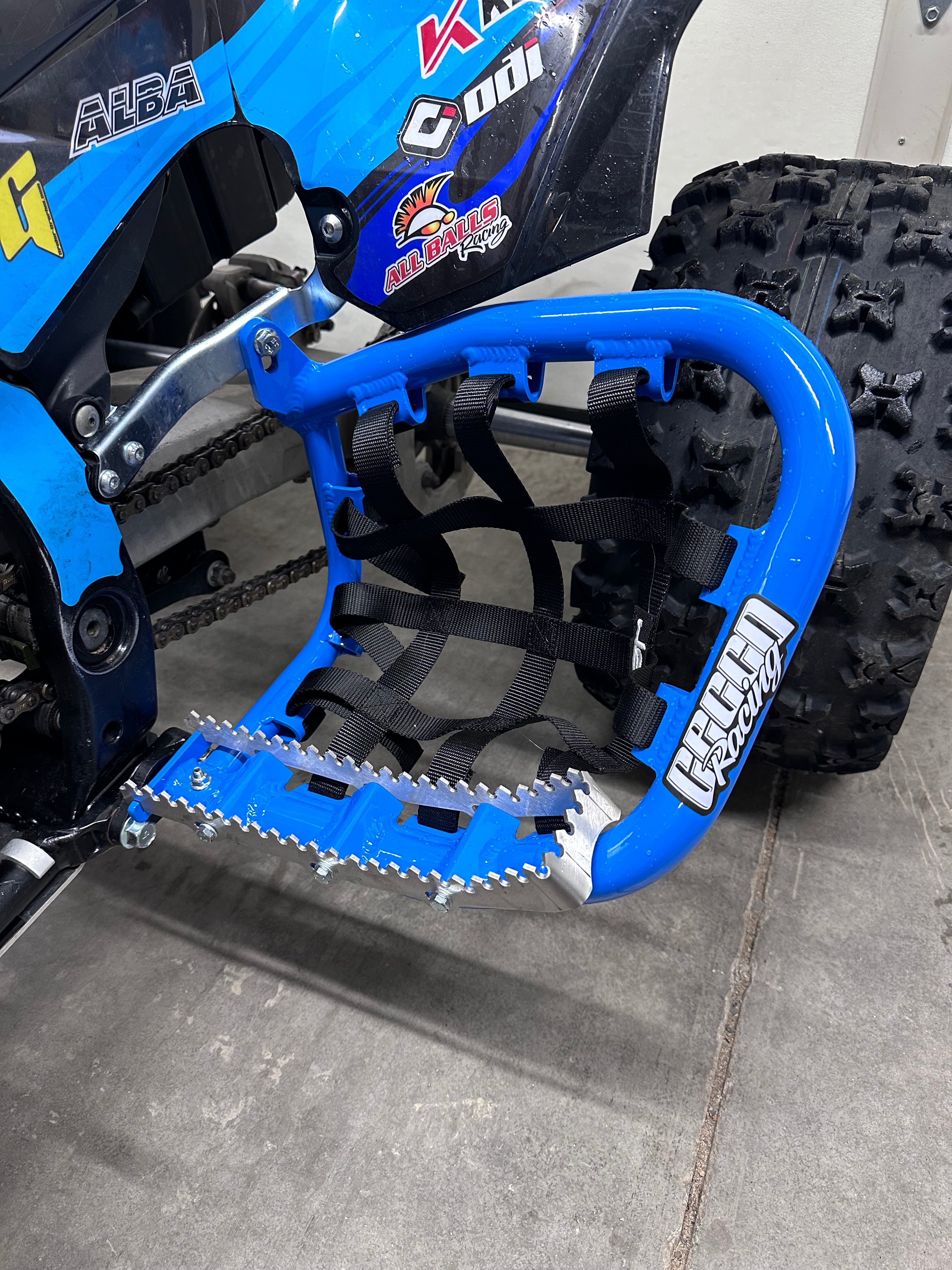 YAMAHA YFZ 450R XC HEEL GUARD PEG COMBO