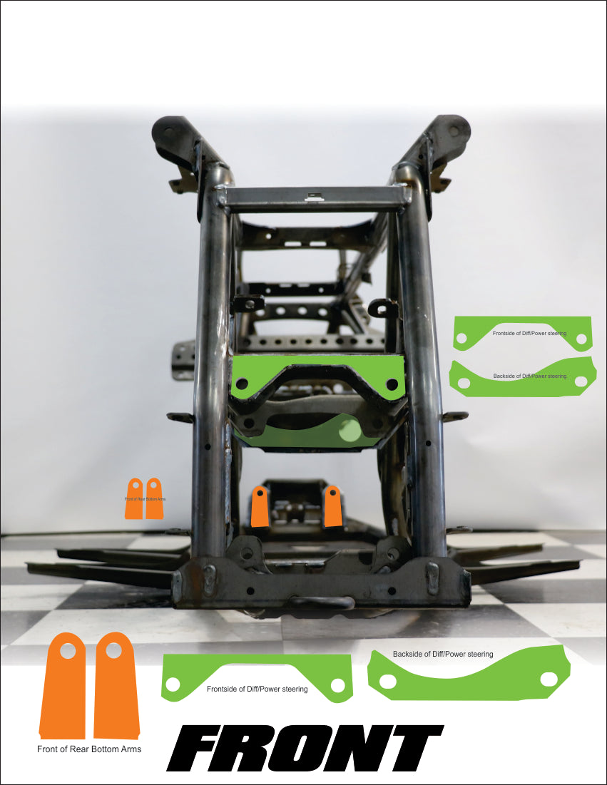 POLARIS SCRAMBLER / SPORTSMAN XP GUSSET KIT