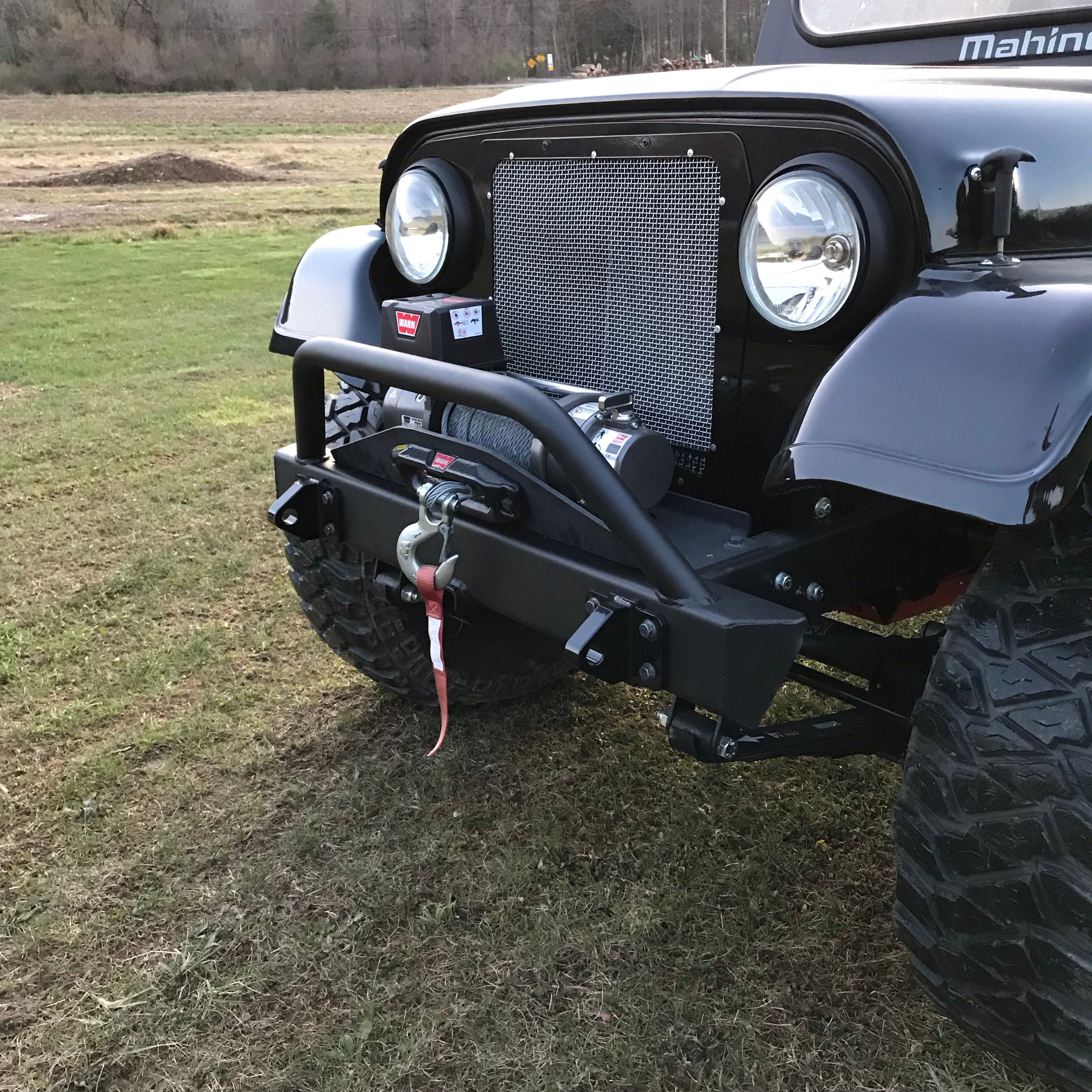 ROXOR STUBBY BUMPER - 42" WIDE PLUS 2" RECEIVER WITH BULLBAR
