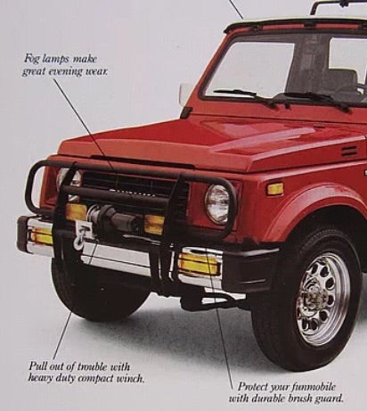 SUZUKI SAMURAI BRUSH GUARD INCLUDING HEADLIGHT GUARDS