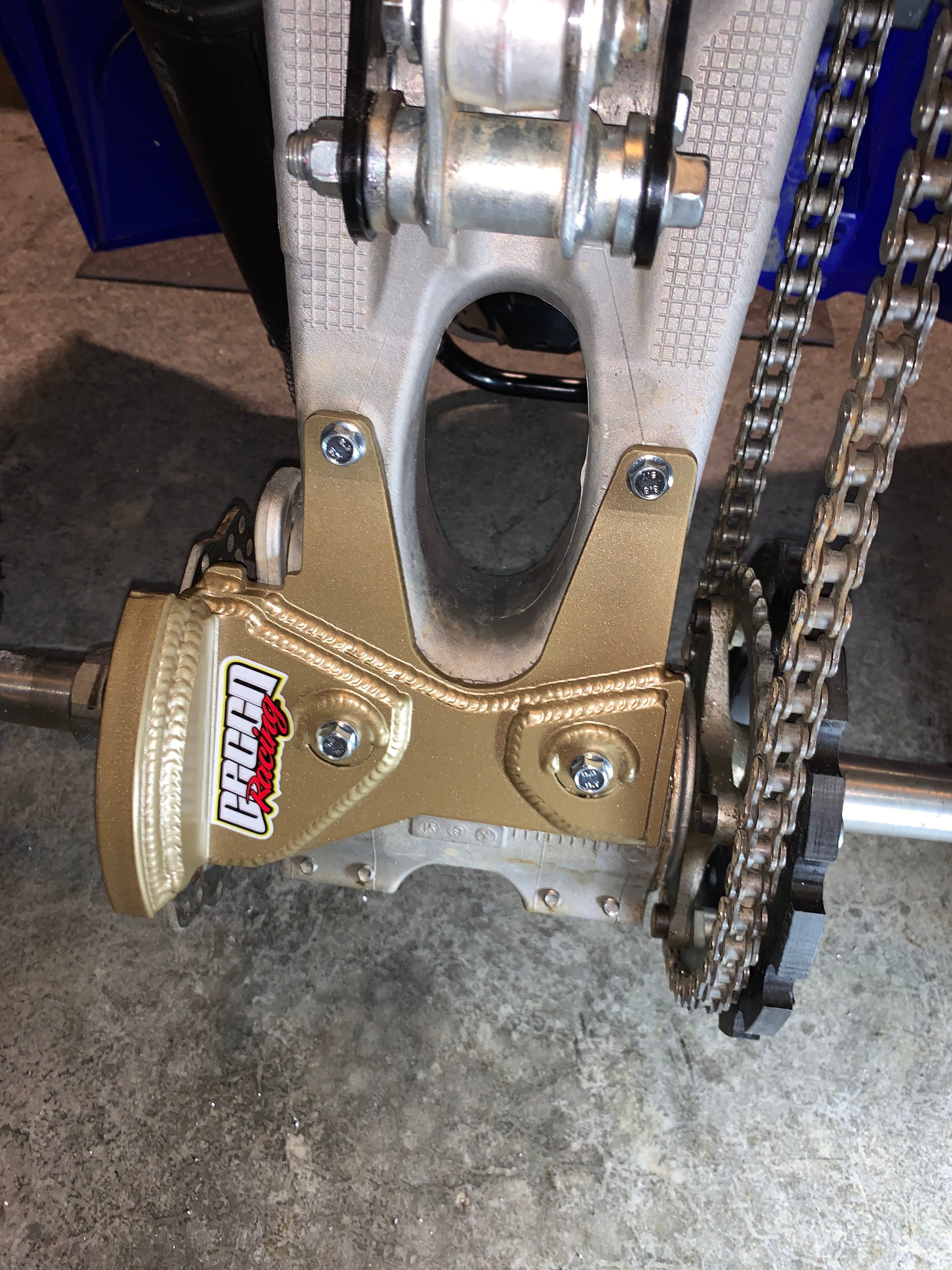 YAMAHA YFZ450 R EFI SWINGARM ROTOR GUARD SKIDPLATE