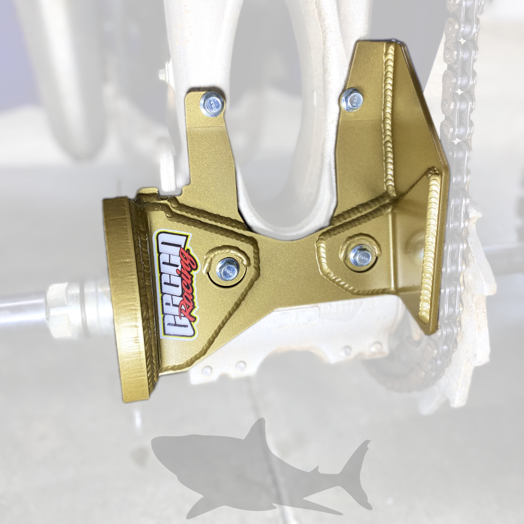 YAMAHA YFZ450 CARB MODEL SWINGARM ROTOR GUARD SKIDPLATE WITH SHARK FIN