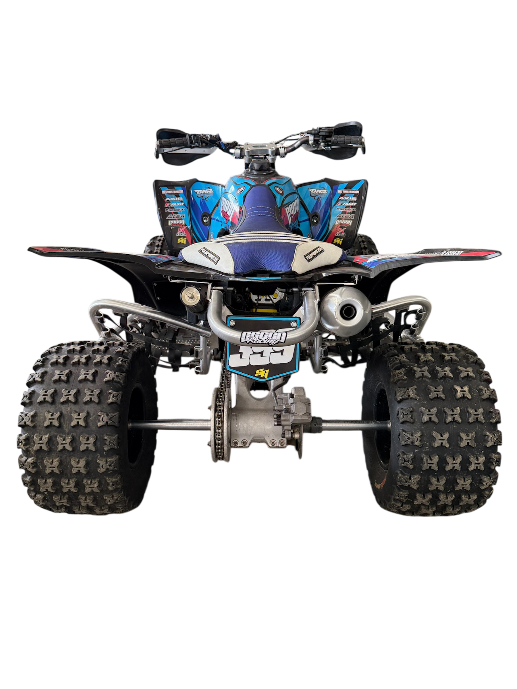YAMAHA YFZ450R REAR GRAB BAR (4" DROP) PHAT